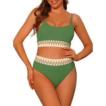Women's Two Pieces Set Adjustable Strap Bikini Swimsuit