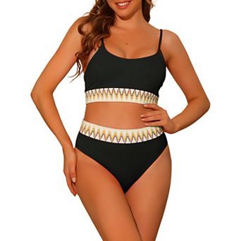 Women's Two Pieces Set Adjustable Strap Bikini Swimsuit