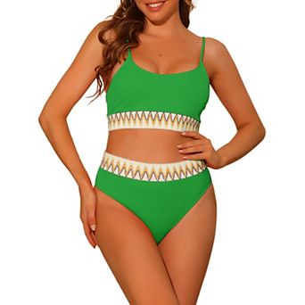 Women's Two Pieces Set Adjustable Strap Bikini Swimsuit