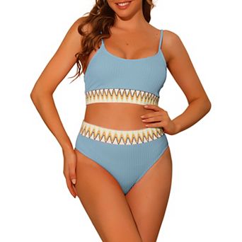 Women's Two Pieces Set Adjustable Strap Bikini Swimsuit