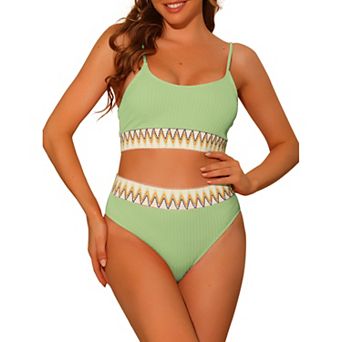Women's Two Pieces Set Adjustable Strap Bikini Swimsuit
