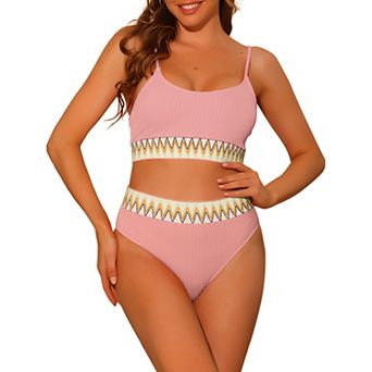 Women's Two Pieces Set Adjustable Strap Bikini Swimsuit