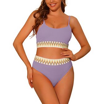Women's Two Pieces Set Adjustable Strap Bikini Swimsuit