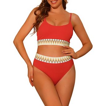 Women's Two Pieces Set Adjustable Strap Bikini Swimsuit