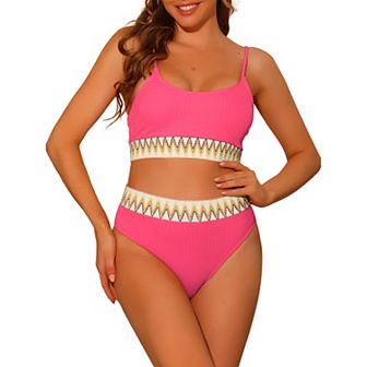 Women's Two Pieces Set Adjustable Strap Bikini Swimsuit