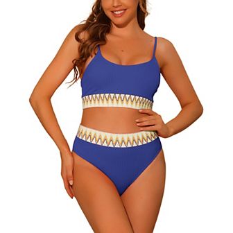 Women's Two Pieces Set Adjustable Strap Bikini Swimsuit