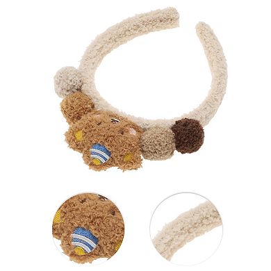 Classic Plush Bears Shape Headbands For Women 7.87"x5.91"x0.71" 1 Pcs