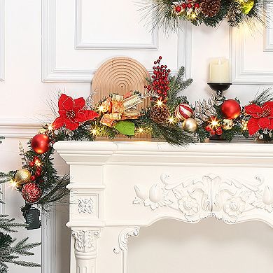 6FT Christmas Garland with Lights