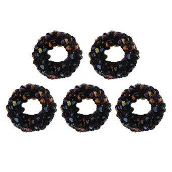 Fashion Elegant Plush Hair Ropes Hair Scrunchies For Women 5 pc