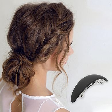 Classic Oval Hair Clips Hairdo Clips For Women 3.35"x0.83"x0.98" 1 Pc