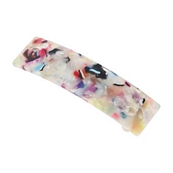 Classic Square Hair Clips Hairdo Clip For Women 3.43"x0.94"x0.71" Assorted Color 1 pc