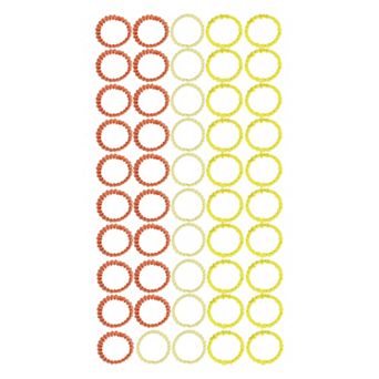 Grace Elastic Hair Ropes Hair Scrunchies For Children For Girls 50 pc