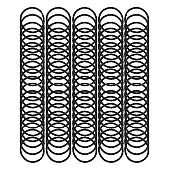 Spiral Pattern Hair Ropes Hair Ties for Women for Girls Black 100 pc