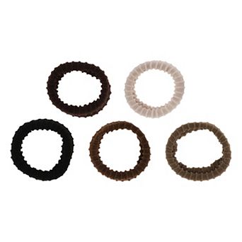 Classic Wide Brim Hair Ropes Hair Scrunchies For Women For Girls 5 pc