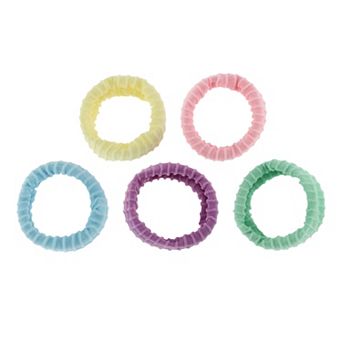 Classic Wide Brim Hair Ropes Hair Scrunchies For Women For Girls 5 pc