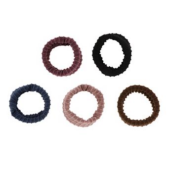 Classic Wide Brim Hair Ropes Hair Scrunchies For Women For Girls 5 pc