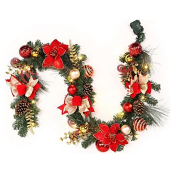 6FT Christmas Garland with Lights