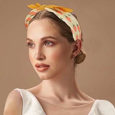 Elegant Flower Headbands For Children 6.30"x4.72"x2.05" Orange Yellow 1 Pc