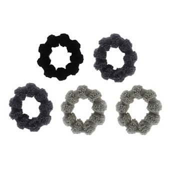 Wide Brim Hair Ropes Hair Scrunchies For Women For Girls 5 pc