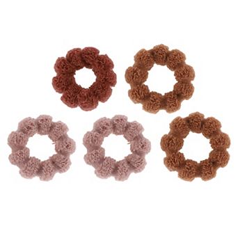 Wide Brim Hair Ropes Hair Scrunchies For Women For Girls 5 pc