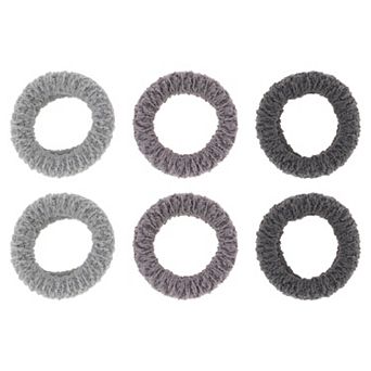 Thickened Wide Edge Hair Ropes Hair Scrunchies For Women For Girls 6 pc