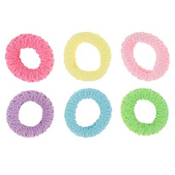 Thickened Wide Edge Hair Ropes Hair Scrunchies For Women For Girls 6 pc