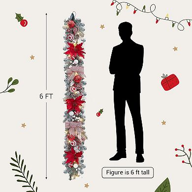 6 Ft Pre-Lit Christmas Garland