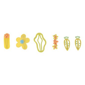 Cute Radish Cloud Hair Clips Hairdo Clips For Girls For Children 6 pc