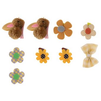 Fashion Cute Rabbit Hair Clips Hairdo Clips For Girls For Children 9 pc