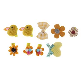Fashion Cute Rabbit Hair Clips Hairdo Clips For Girls For Children 9 pc