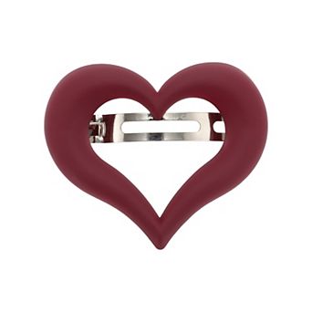 Classic Heart Hair Clips Hairdo Clips for Women 2.95"x2.56"x1.1" 1 pc