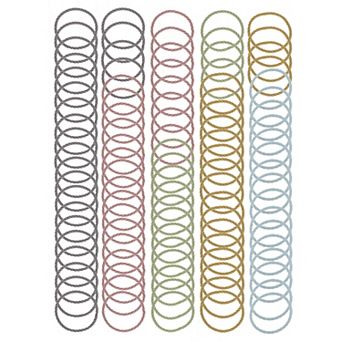 Spiral Pattern Hair Ropes For Women For Girls Pink Purple Yellow Green 100 pc