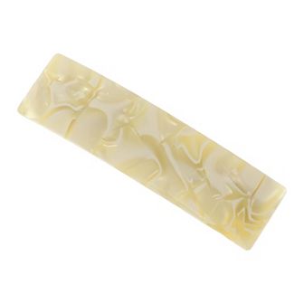 Classic Square Hair Clips Hairdo Clip For Women 3.46"x0.94"x0.71" Beige 1 pc