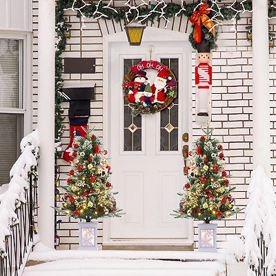 3ft white christmas tree with lights discount