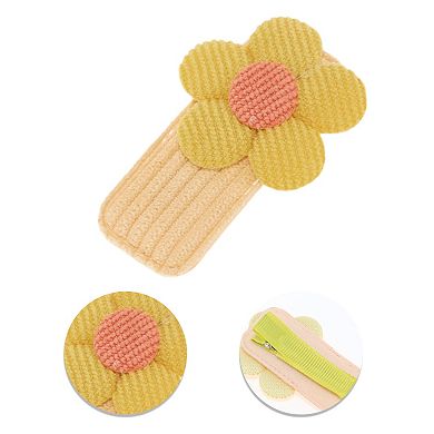 Carrots Rabbit Flowers Hair Clips For Girls For Children Yellow Orange 9 Pcs