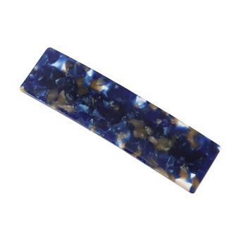 Grace Square Hair Clips Hairdo Clip For Women 3.46"x0.94"x0.71" Blue 1 pc