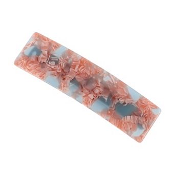 Classic Square Hair Clips Hairdo Clip For Women 3.43"x0.94"x0.71" Red 1 pc