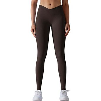 Women's Ribbed V-Waist Activewear Leggings
