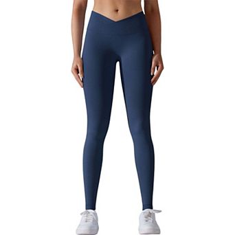 Women's Ribbed V-Waist Activewear Leggings