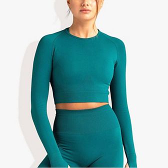 Women's Long Sleeved Seamless Fitness Yoga Top
