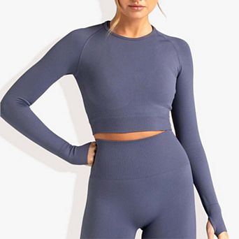 Women's Long Sleeved Seamless Fitness Yoga Top