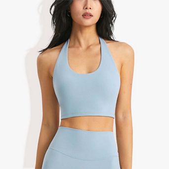 Women's Halter Neck With Chest Pads All-In-One Sports Bra