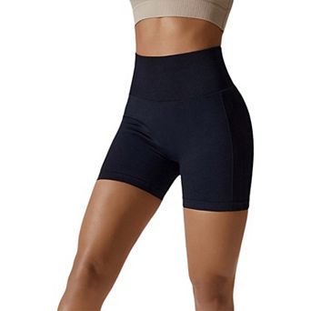 Women's Hip-Raising High-Waisted Tight Running Sports Shorts