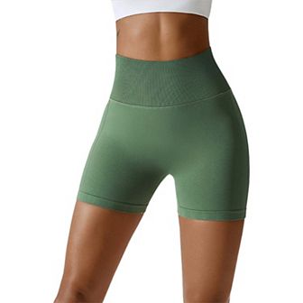Women's Hip-Raising High-Waisted Tight Running Sports Shorts