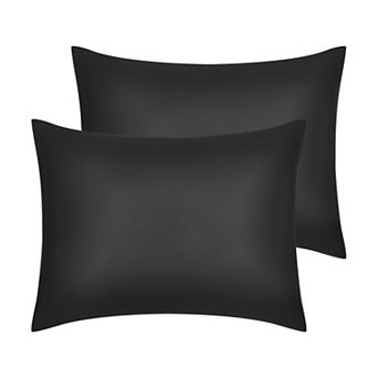 Set of 2 Satin Pillow Cases for Hair and Skin, Cooling Pillow Covers with Envelope Closure