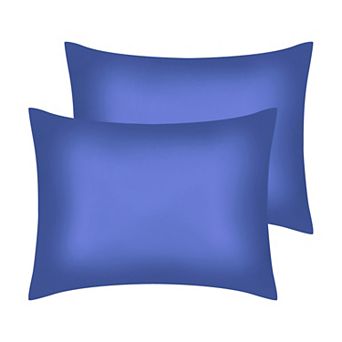Set of 2 Satin Pillow Cases for Hair and Skin, Cooling Pillow Covers with Envelope Closure