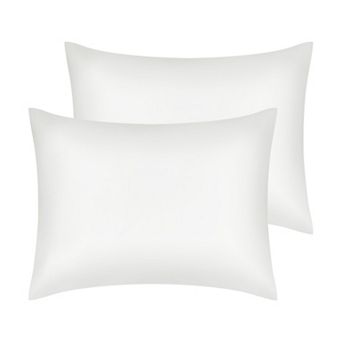 Set of 2 Satin Pillow Cases for Hair and Skin, Cooling Pillow Covers with Envelope Closure