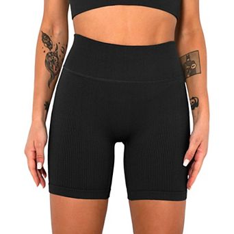 Women's Seamless Threaded Hip Yoga Shorts