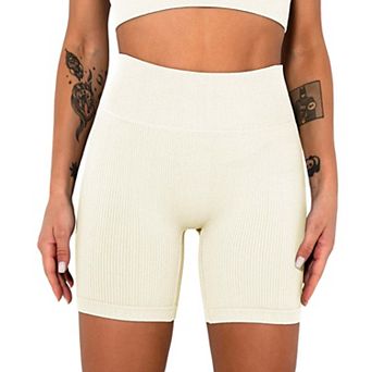 Women's Seamless Threaded Hip Yoga Shorts