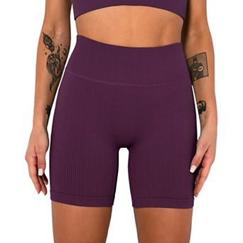 Women's Seamless Threaded Hip Yoga Shorts